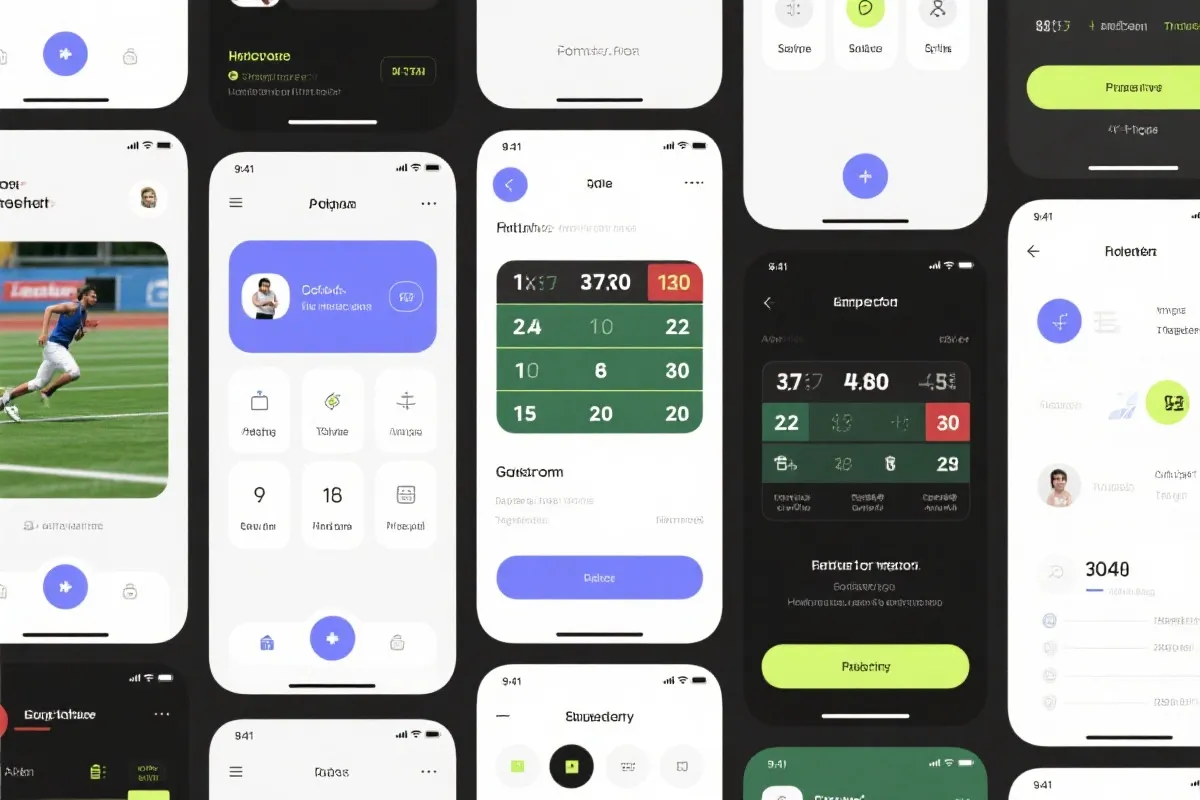 应用界面预览与赛事中心