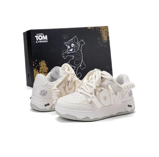TALKING TOM（Classic Minority Bread Canvas Versatile Low-top Sneakers）- Off White