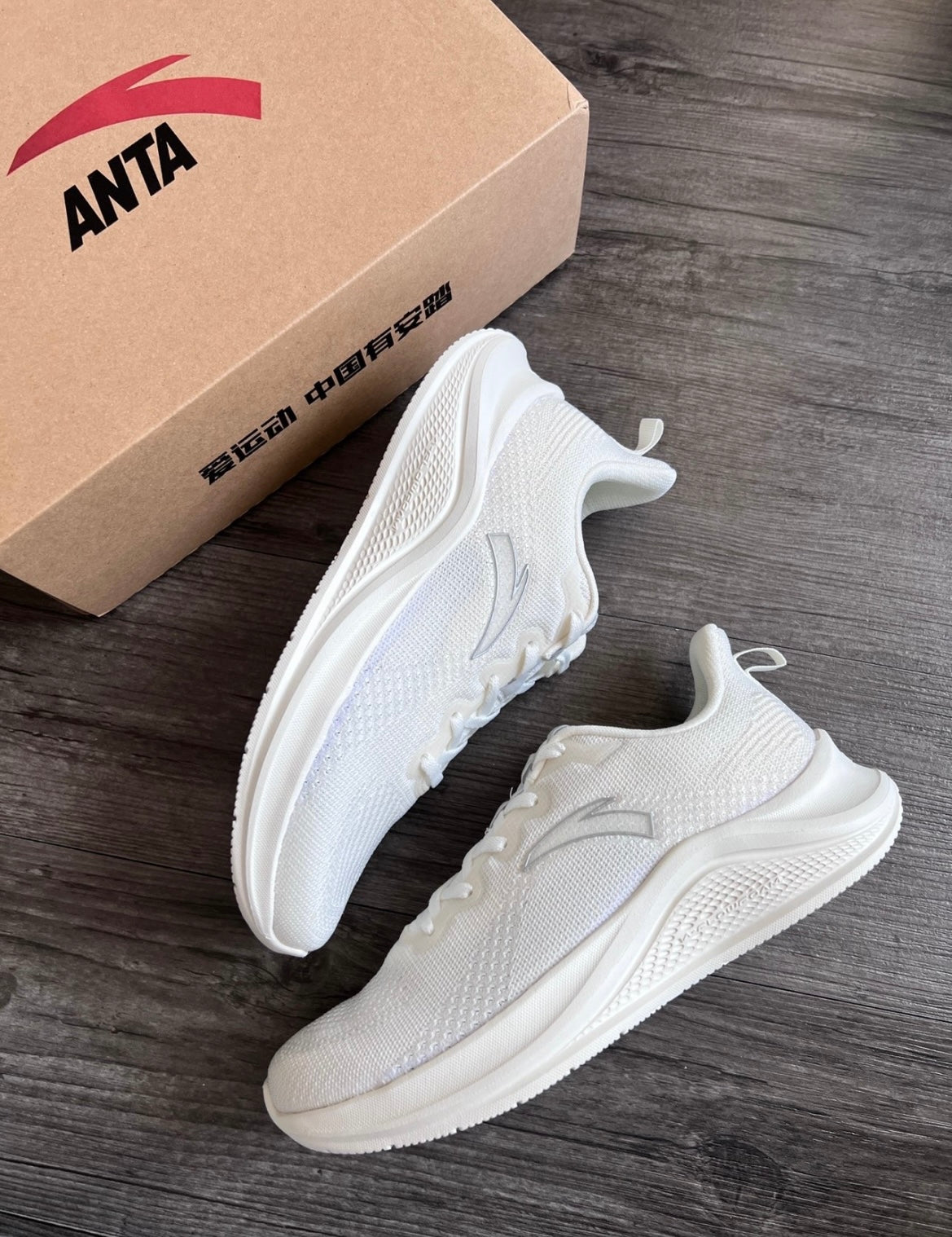 Anta Women 2023 Spring C37 Sports Running Shoes - White