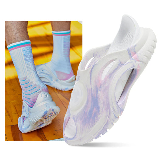 Austin Reaves x Rigorer Waterproof Soft Elastic Shark Slippers - Lavender